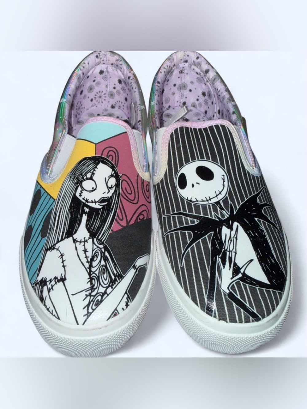 Nightmare Before Christmas Slip-On Sneakers with Sally & Jack